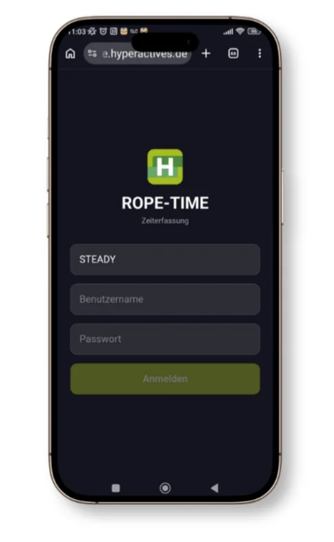 HEROS mobile App – Zeiten und Einsatz unterwegs erfassen